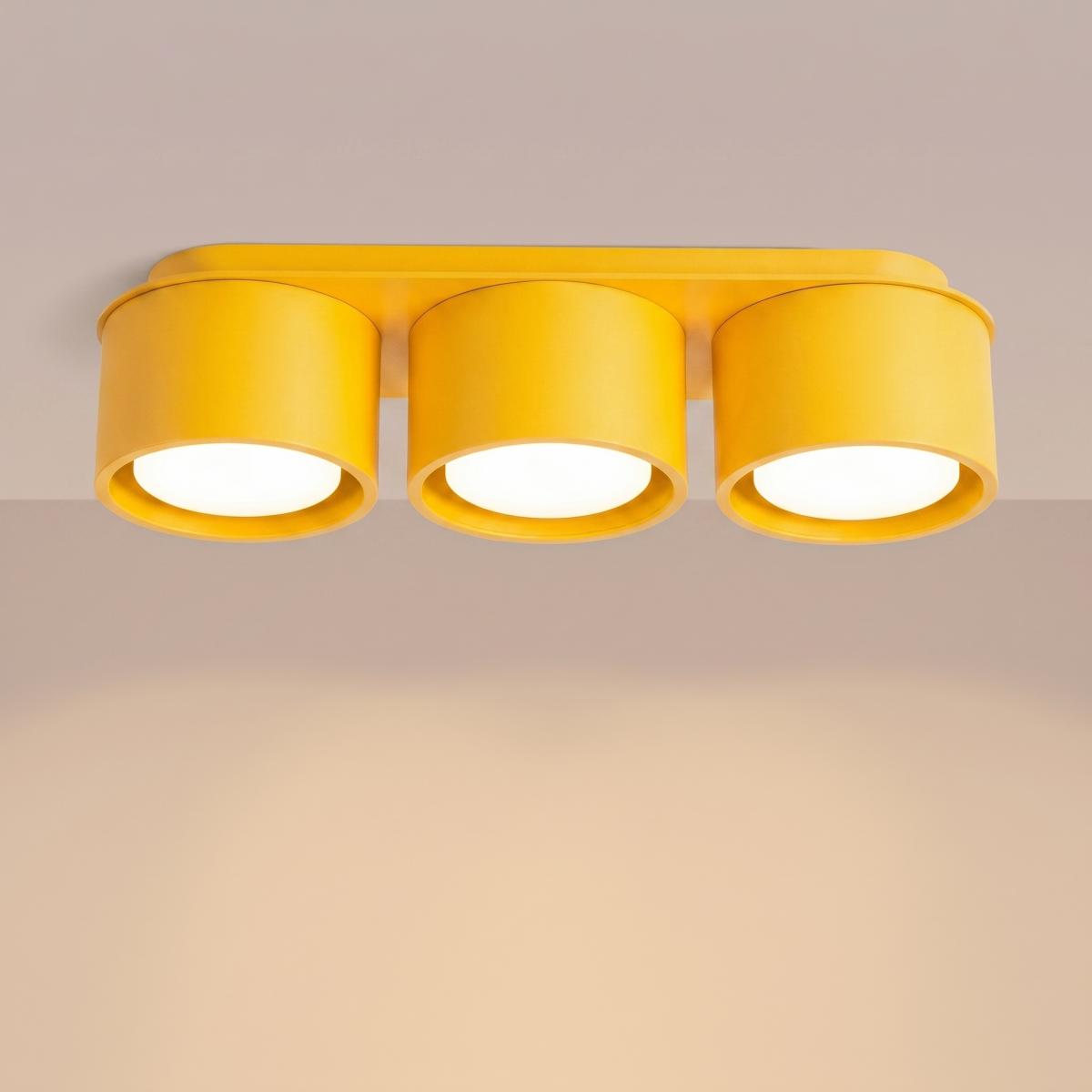 Sollux Plafón MODO 3 amarillo Gx53 