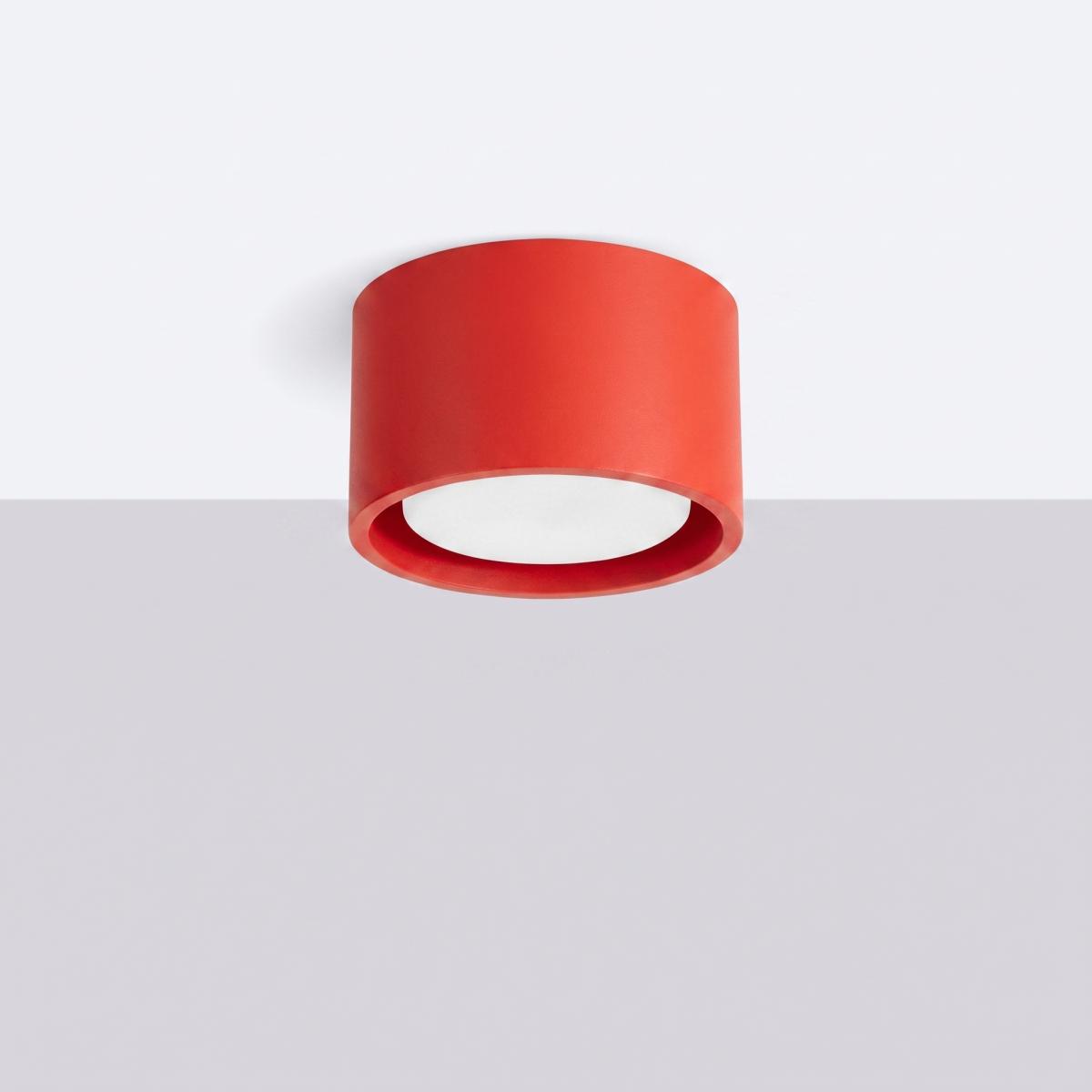 Sollux Plafón MODO 1 rojo Gx53 