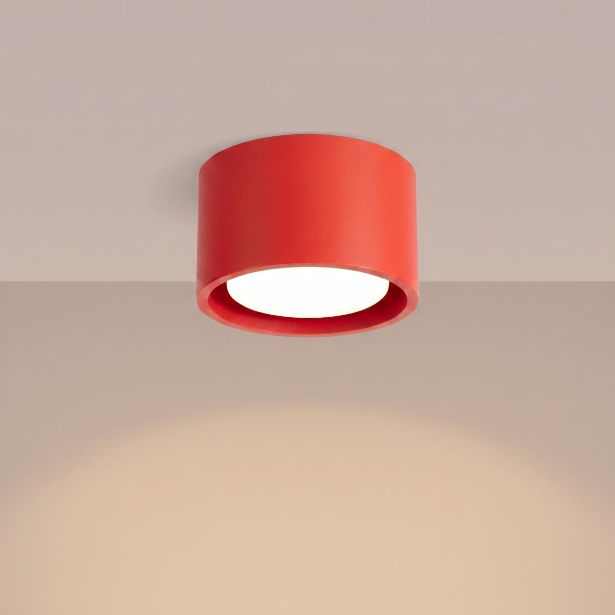 Sollux Plafón MODO 1 rojo Gx53 