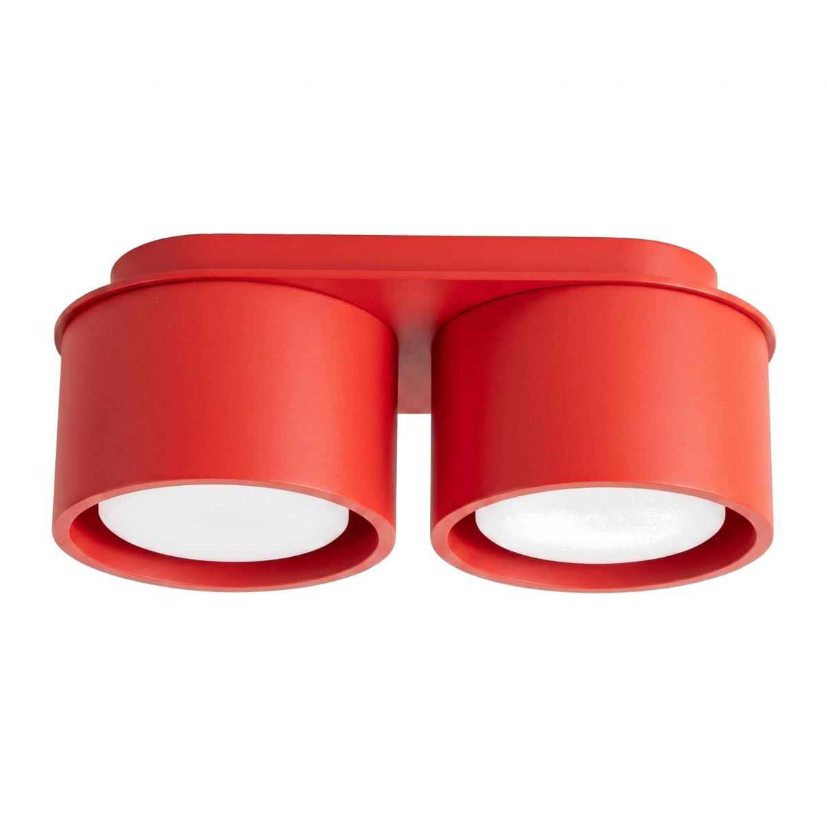 Sollux Plafón MODO 2 rojo Gx53 