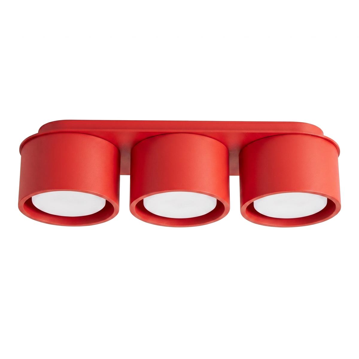 Sollux Plafón MODO 3 rojo Gx53 