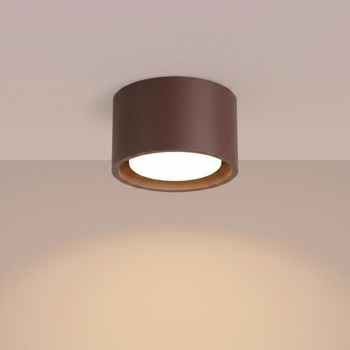 Sollux Plafón MODO 1 marrón Gx53 