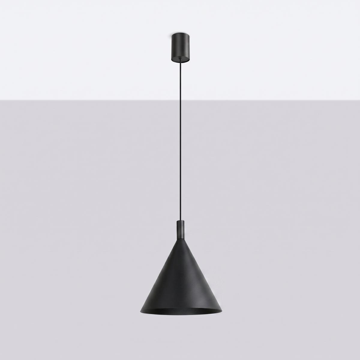 Sollux Lámpara colgante NOX 25 negro 