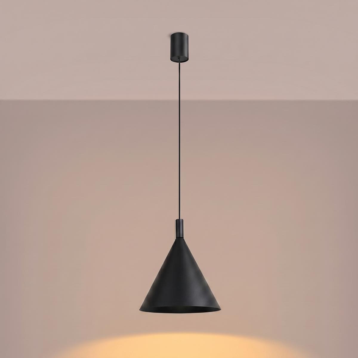 Sollux Lámpara colgante NOX 25 negro 