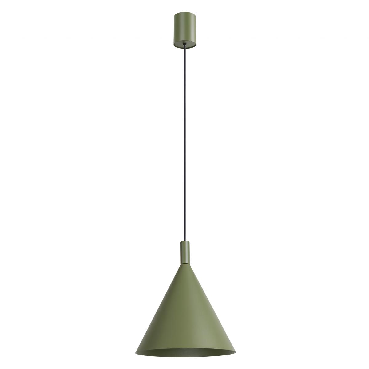 Sollux Lámpara colgante NOX 25 verde oliva 