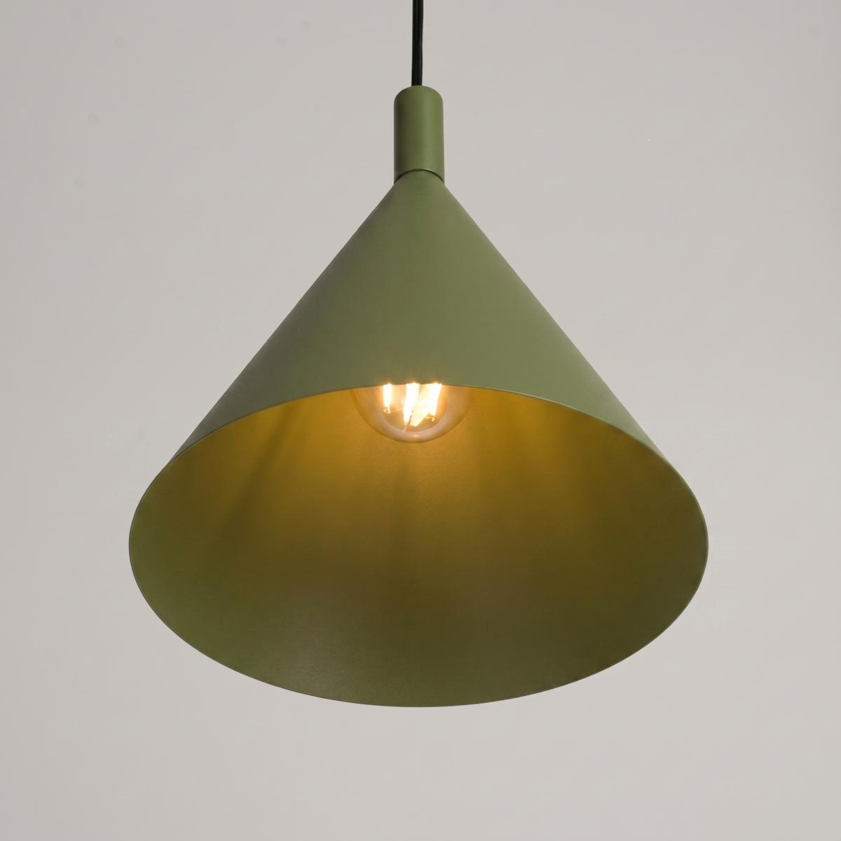 Sollux Lámpara colgante NOX 25 verde oliva 
