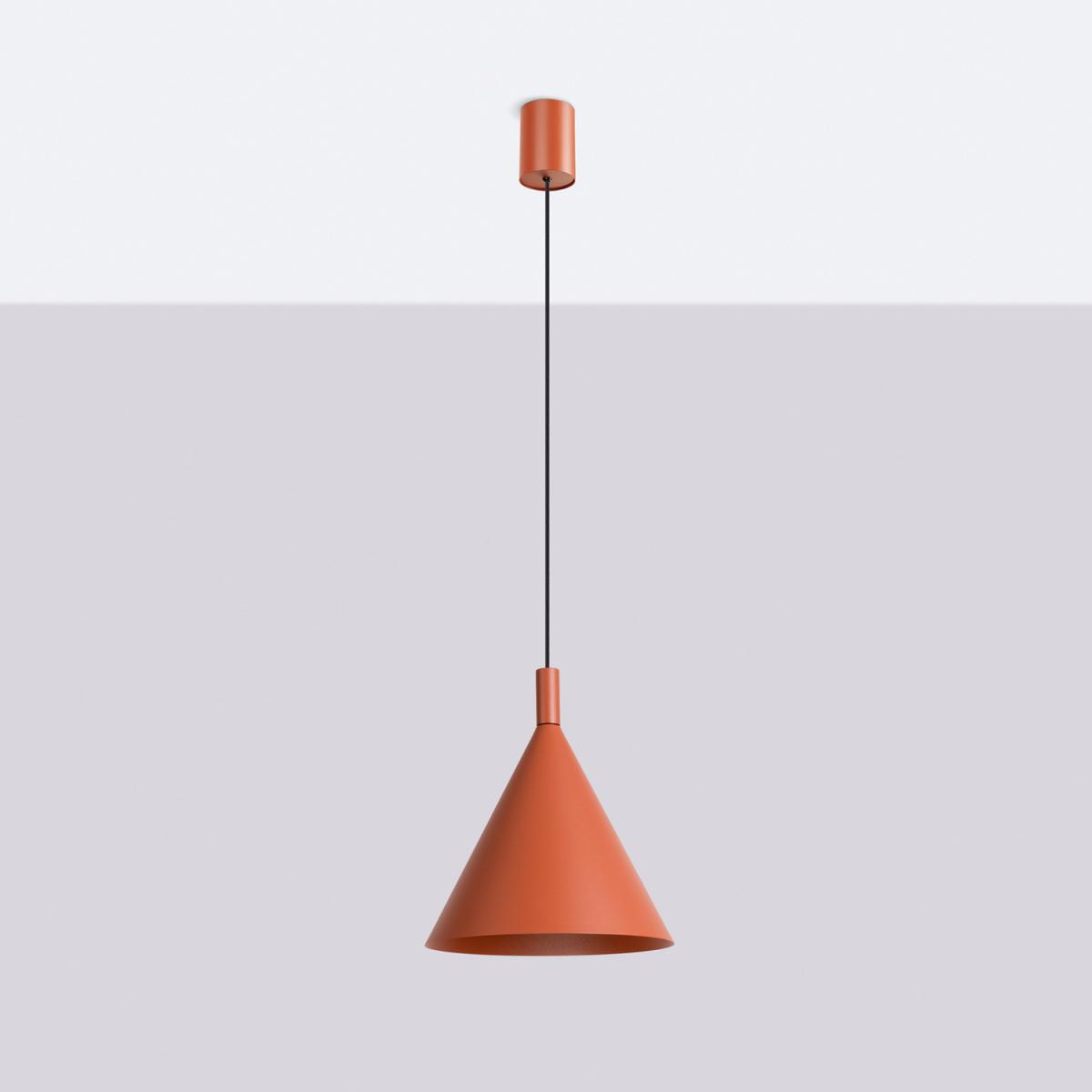 Sollux Lámpara colgante NOX 25 ocre rojo 