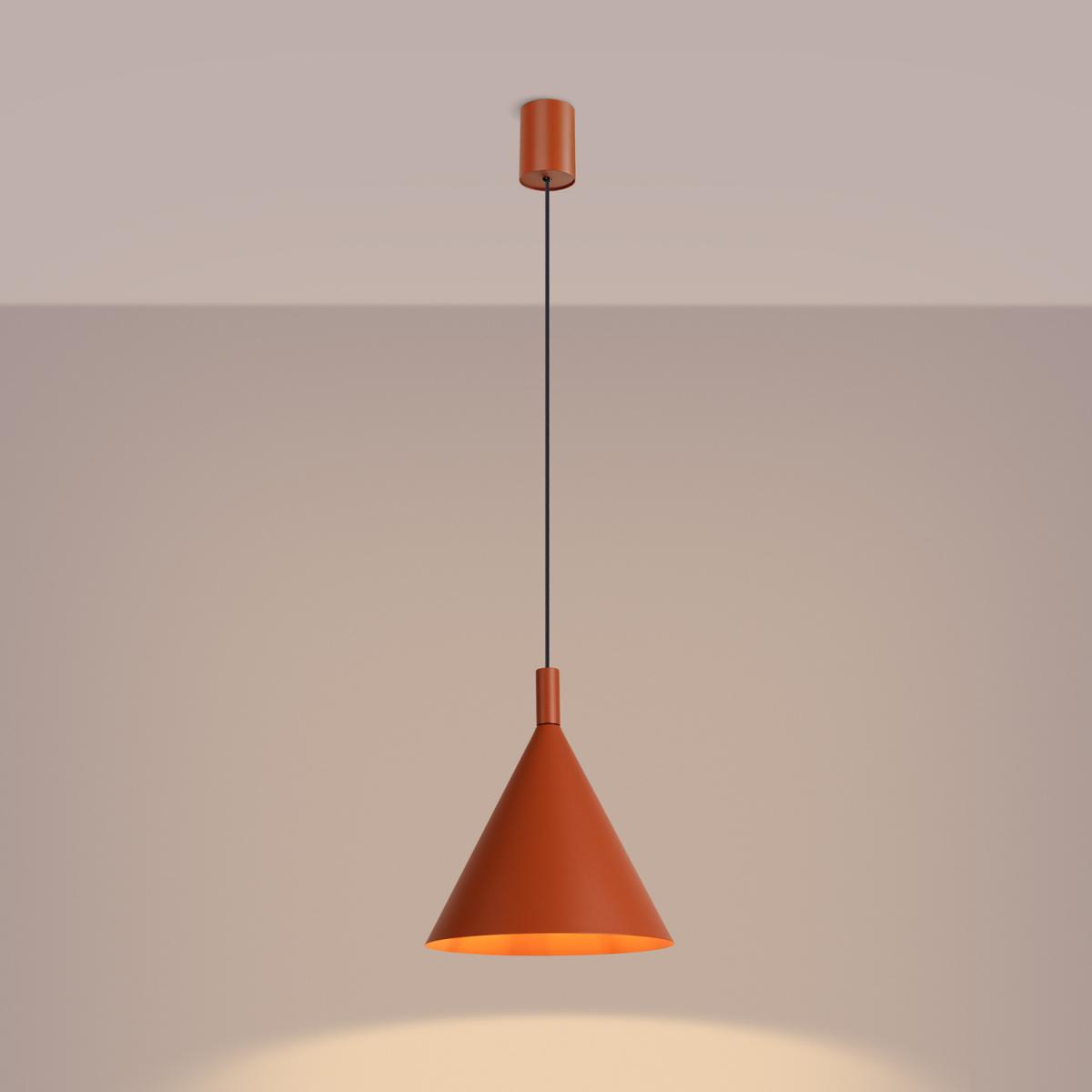 Sollux Lámpara colgante NOX 25 ocre rojo 