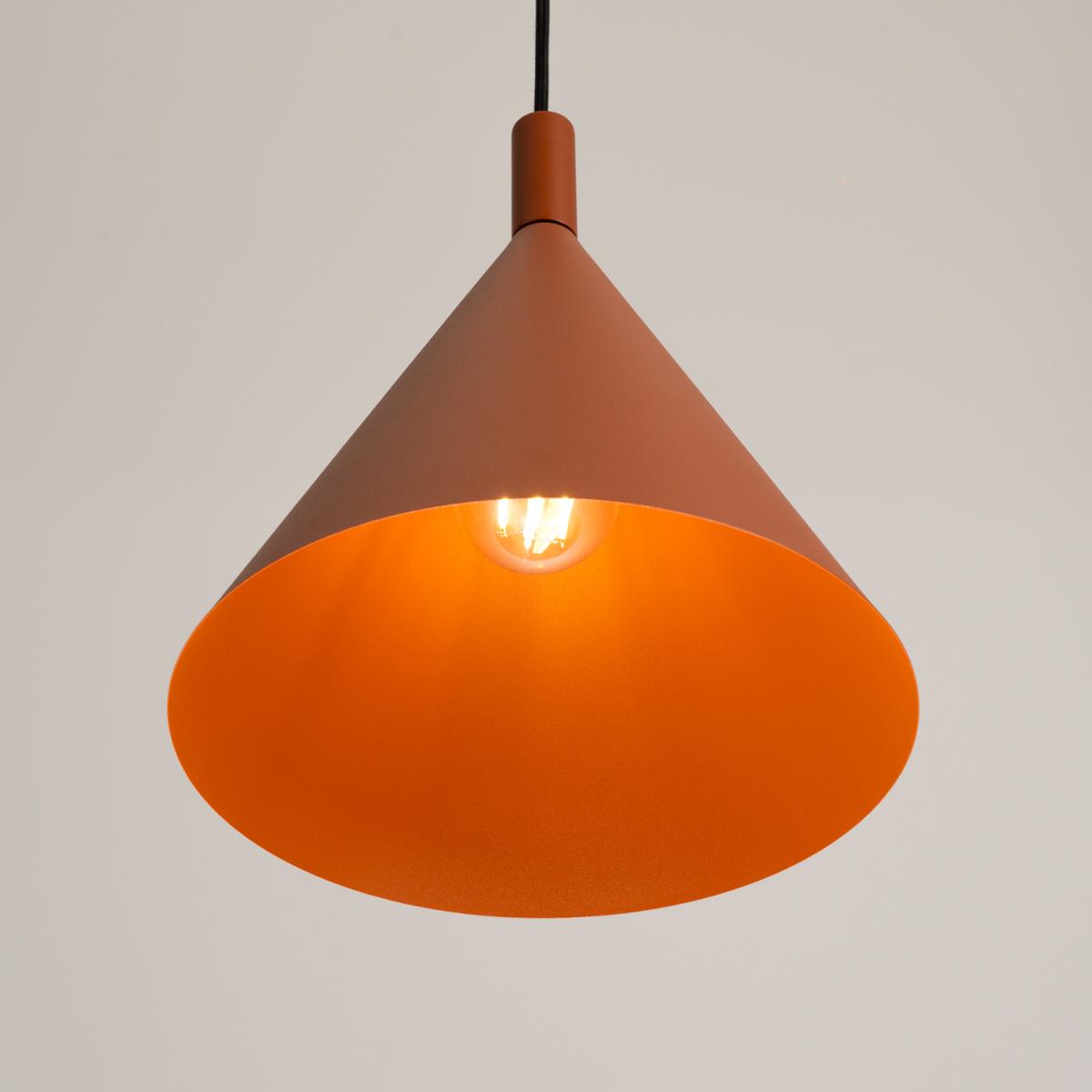 Sollux Lámpara colgante NOX 25 ocre rojo 