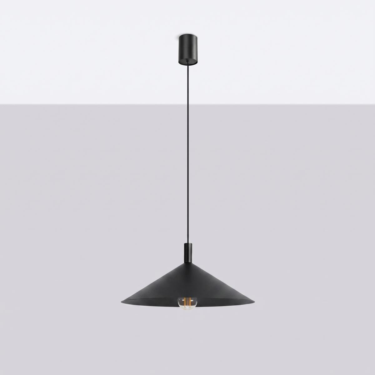 Sollux Lámpara colgante NOX 40 negro 