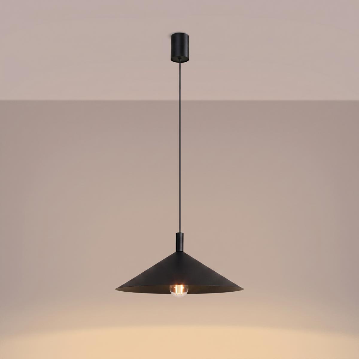 Sollux Lámpara colgante NOX 40 negro 