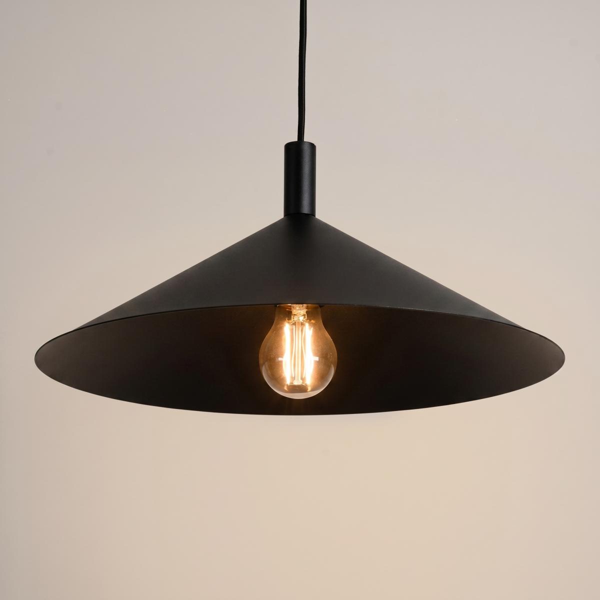 Sollux Lámpara colgante NOX 40 negro 