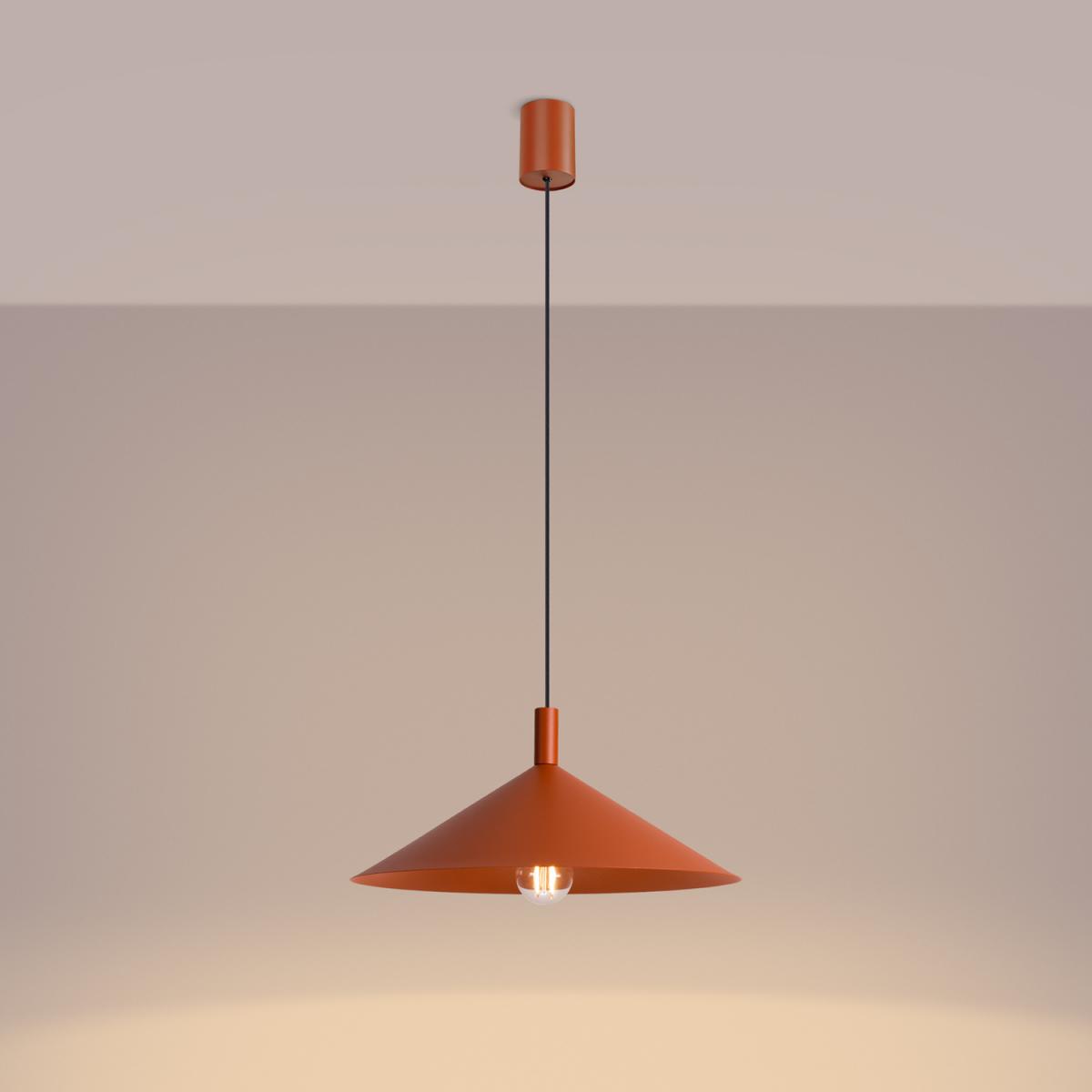 Sollux Lámpara colgante NOX 40 ocre rojo 