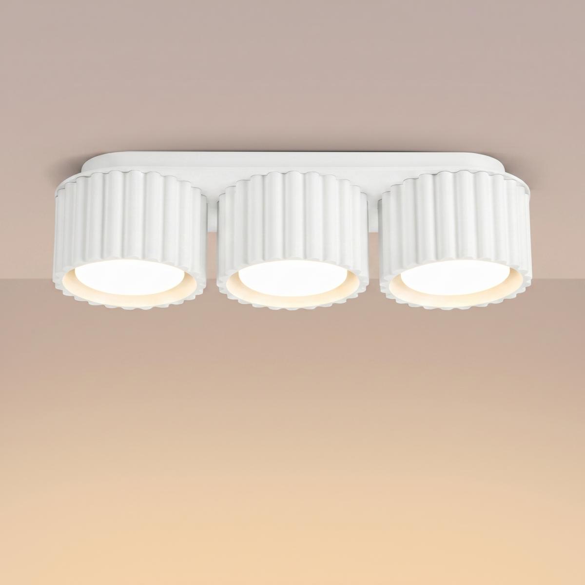 Sollux Plafón AURA 3 blanco Gx53 