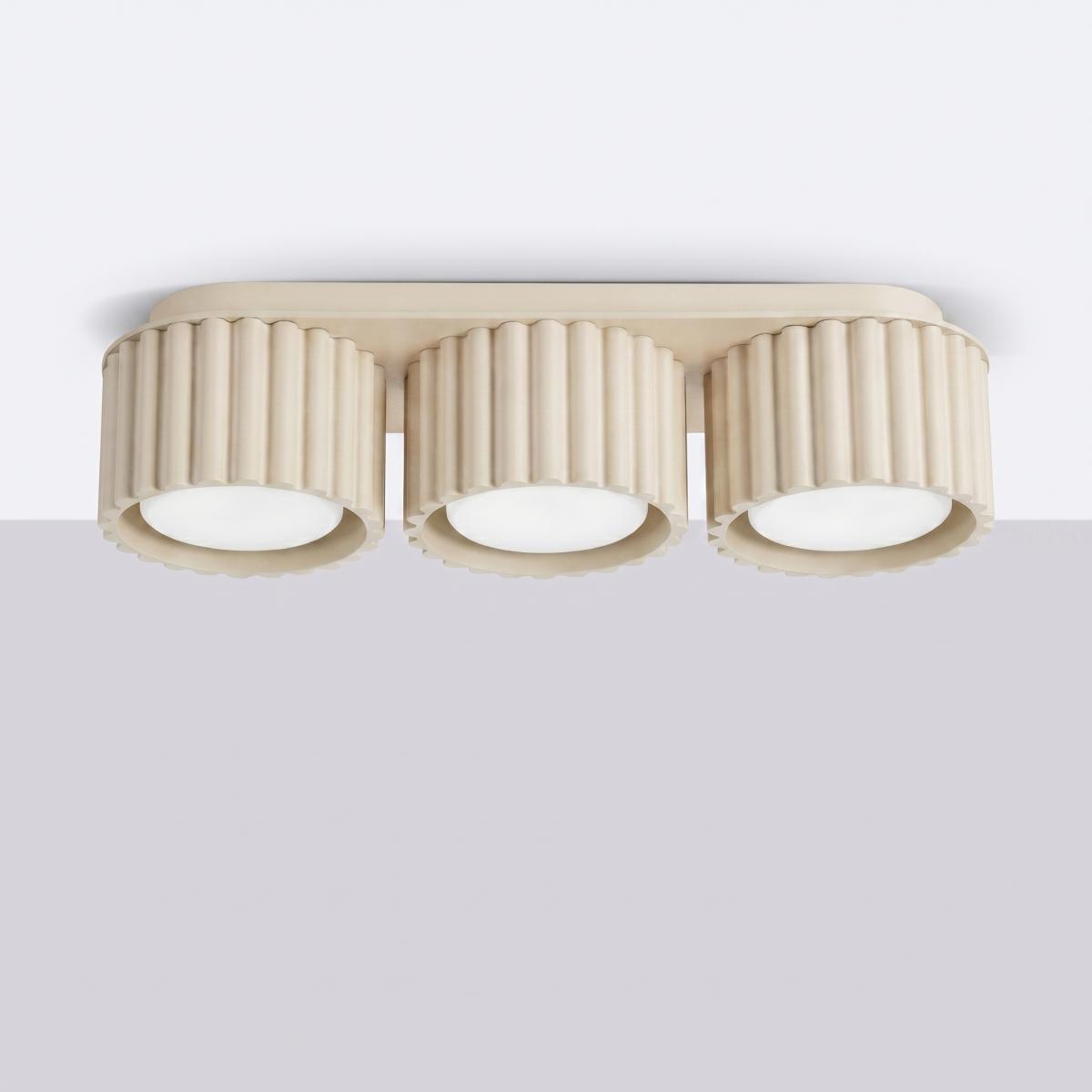 Sollux Plafón AURA 3 beige Gx53 