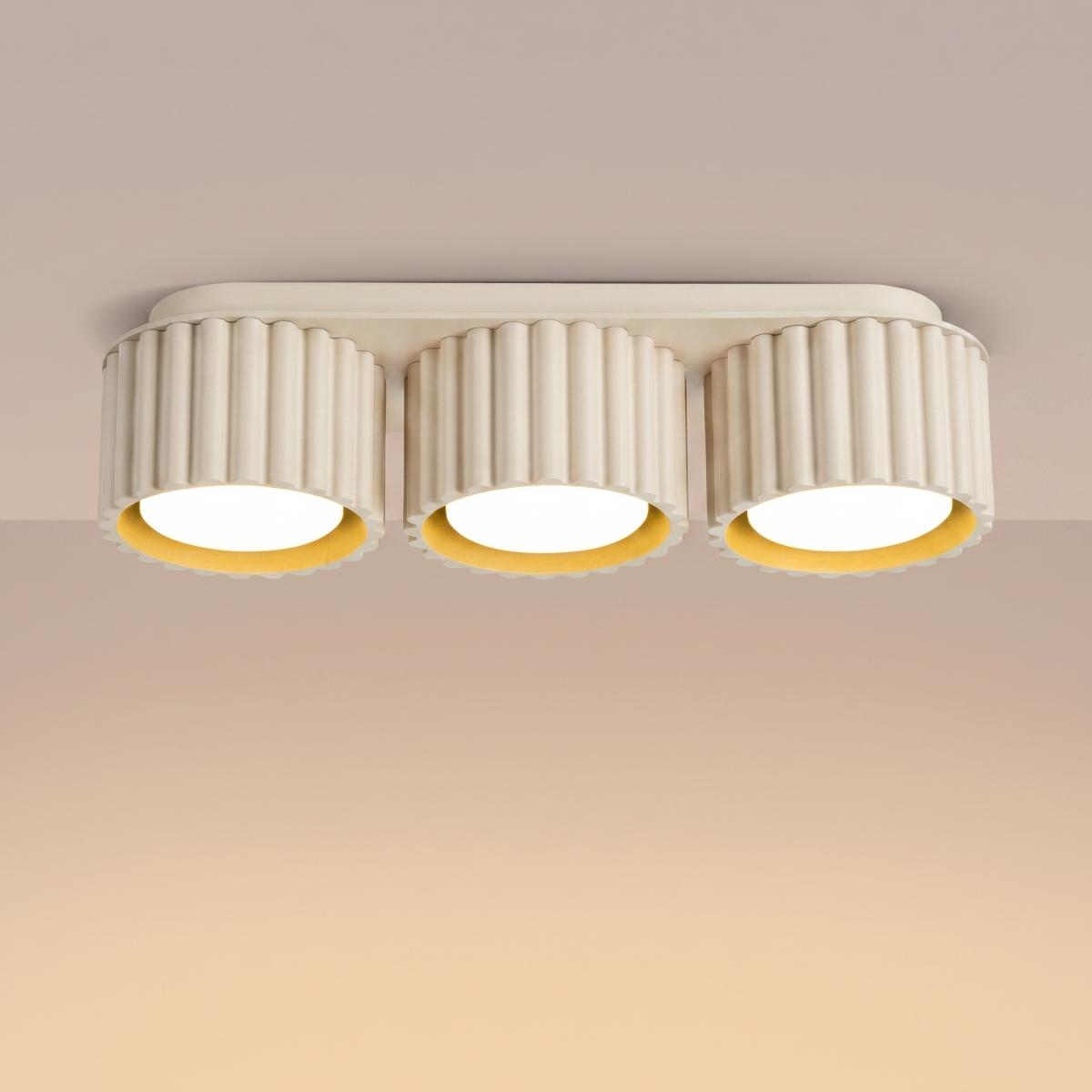 Sollux Plafón AURA 3 beige Gx53 