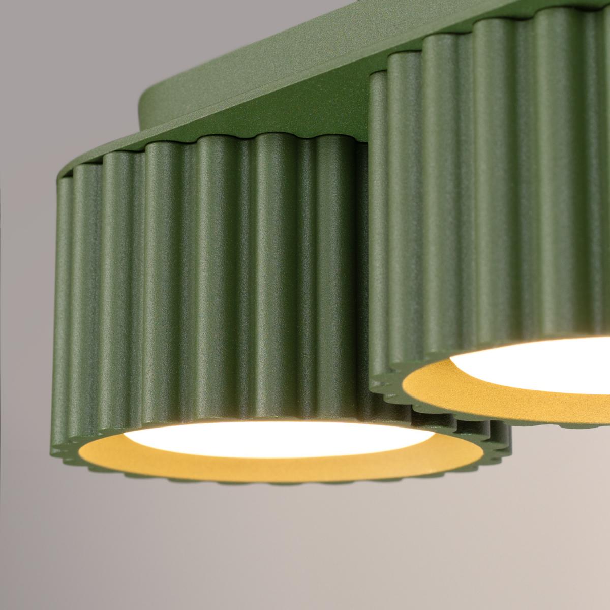 Sollux Plafón AURA 3 verde oliva Gx53 