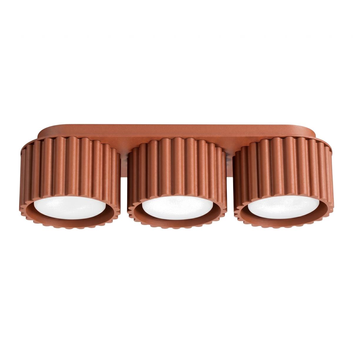 Sollux Plafón AURA 3 ocre rojo Gx53 