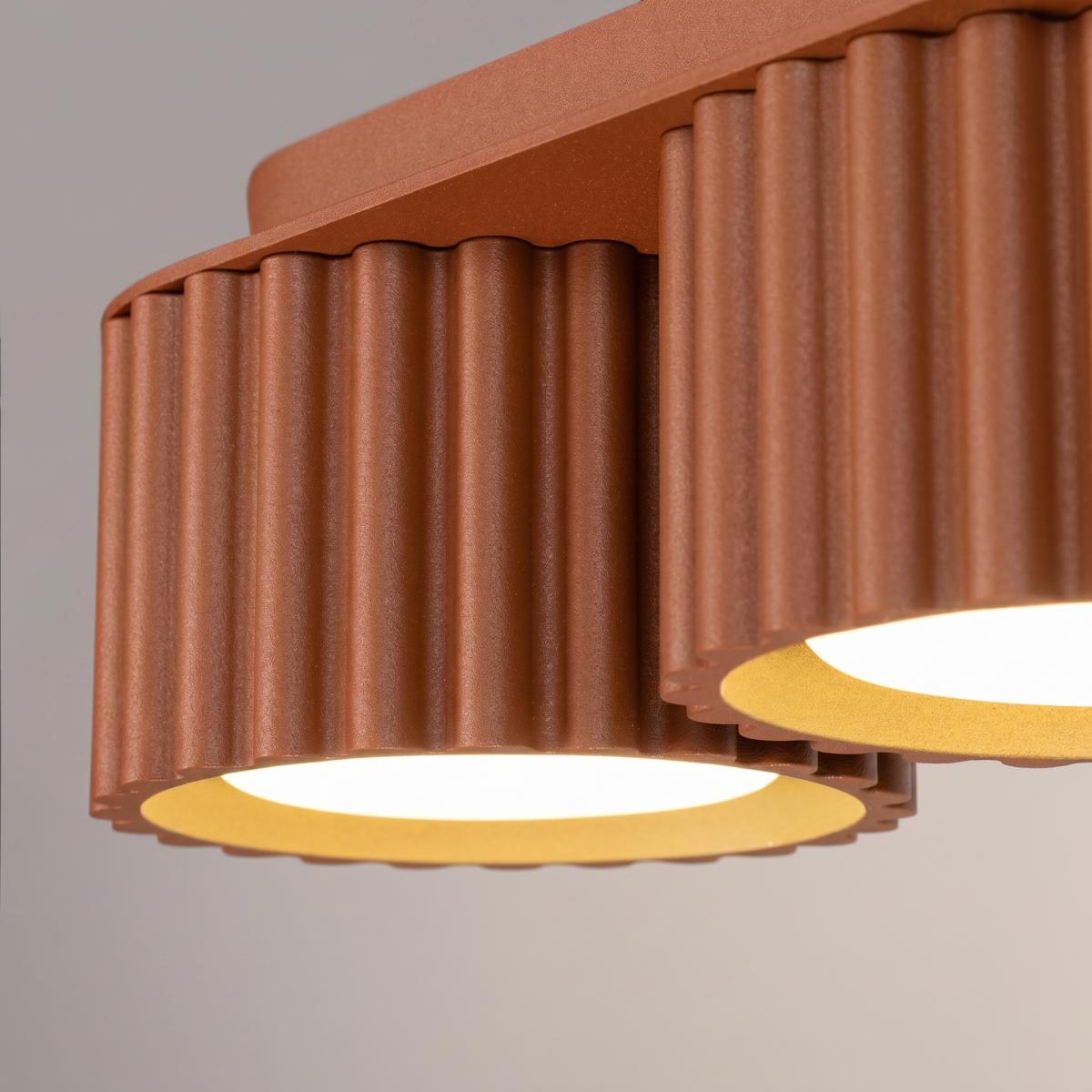 Sollux Plafón AURA 3 ocre rojo Gx53 