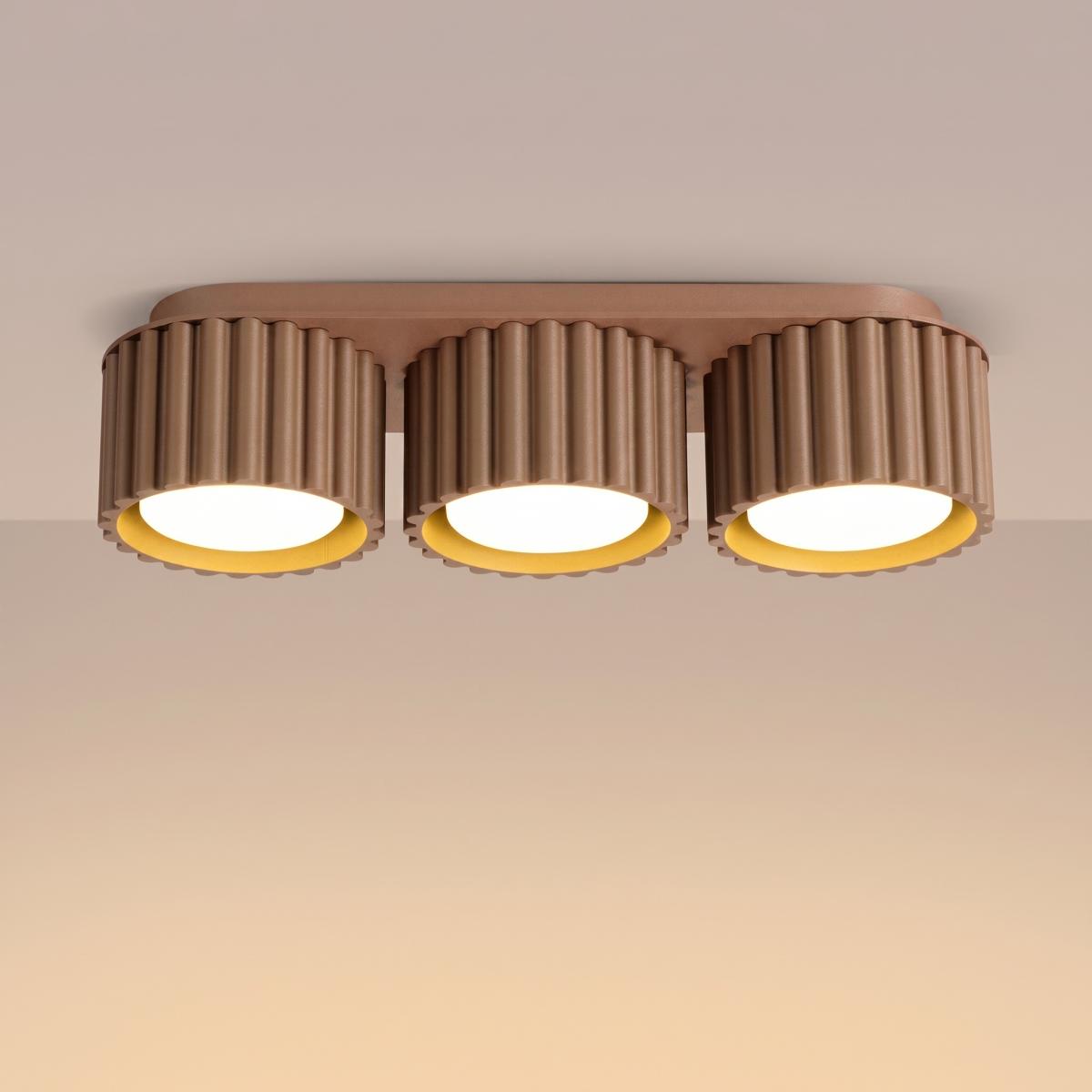 Sollux Plafón AURA 3 moca Gx53 