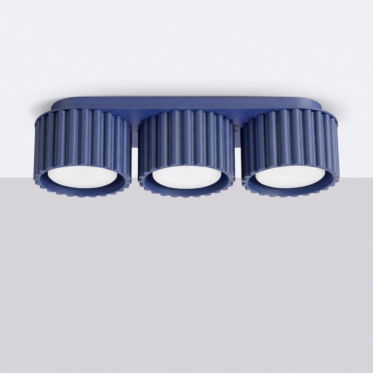 Sollux Plafón AURA 3 ultramarino Gx53 