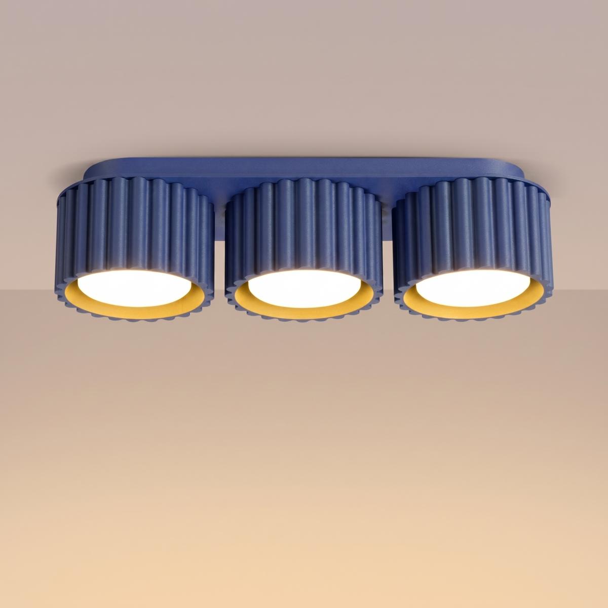 Sollux Plafón AURA 3 ultramarino Gx53 
