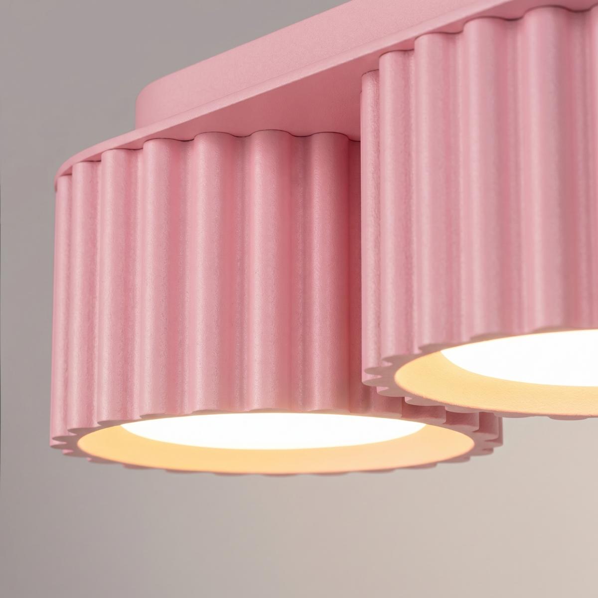 Sollux Plafón AURA 3 rosa Gx53 