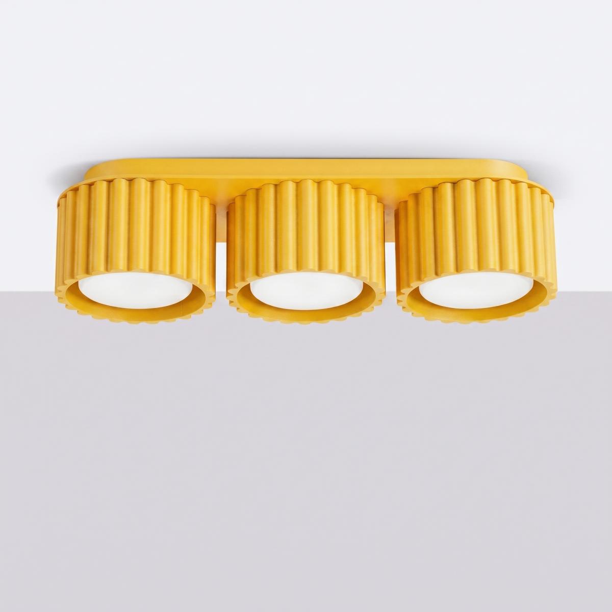 Sollux Plafón AURA 3 amarillo Gx53 