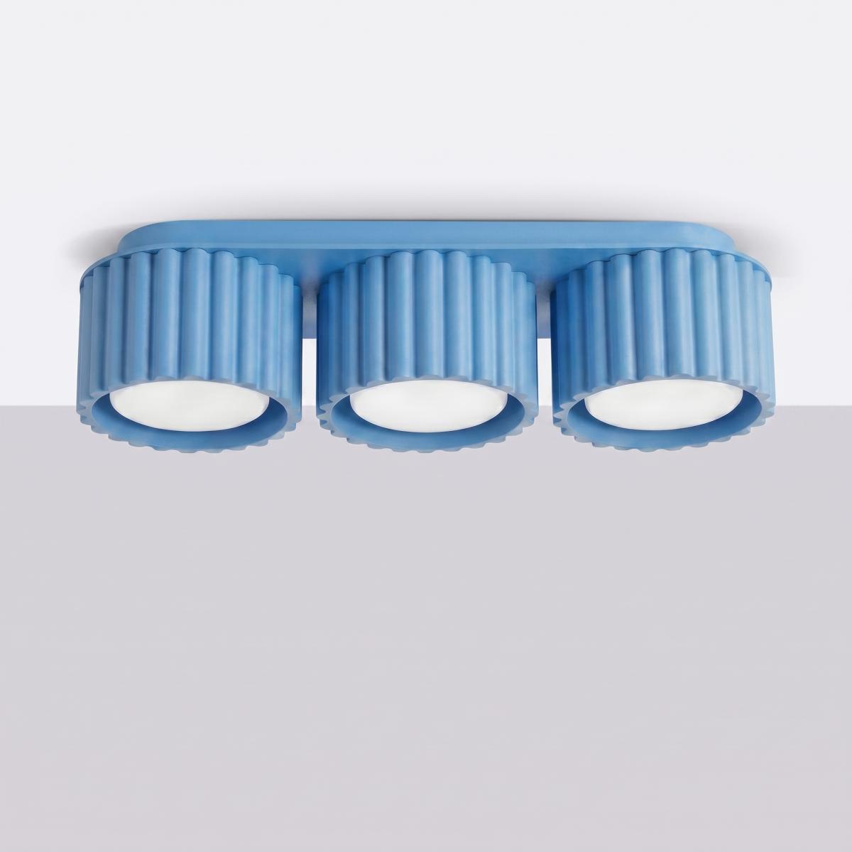 Sollux Plafón AURA 3 azur Gx53 