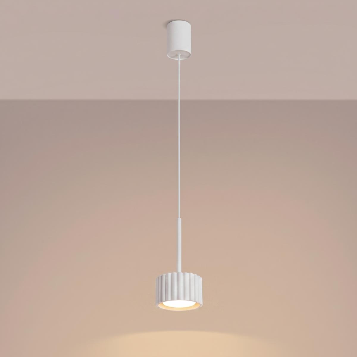 Sollux Lámpara colgante AURA 1 blanco Gx53 
