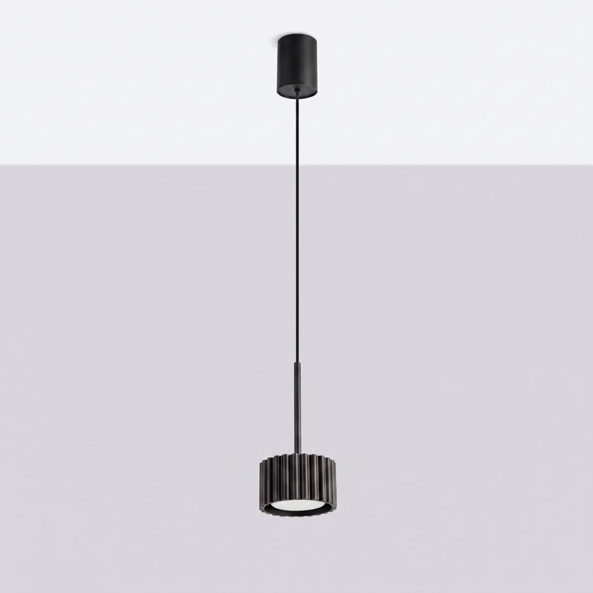 Sollux Lámpara colgante AURA 1 negro Gx53 