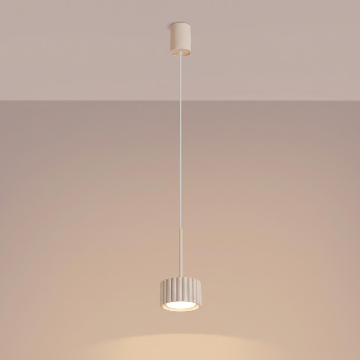 Sollux Lámpara colgante AURA 1 beige Gx53 