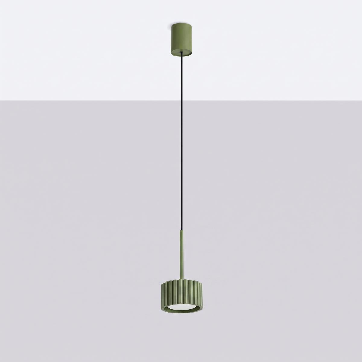 Sollux Lámpara colgante AURA 1 verde oliva Gx53 