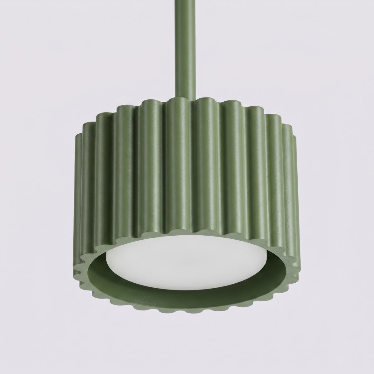 Sollux Lámpara colgante AURA 1 verde oliva Gx53 