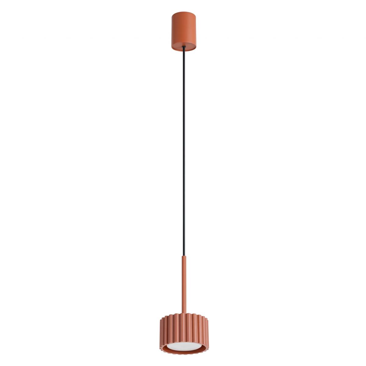 Sollux Lámpara colgante AURA 1 ocre rojo Gx53 