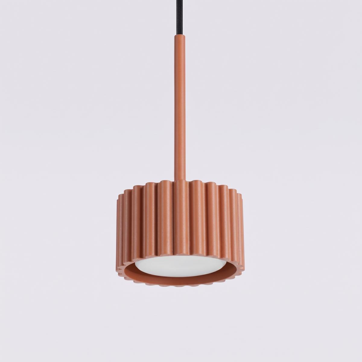 Sollux Lámpara colgante AURA 1 ocre rojo Gx53 