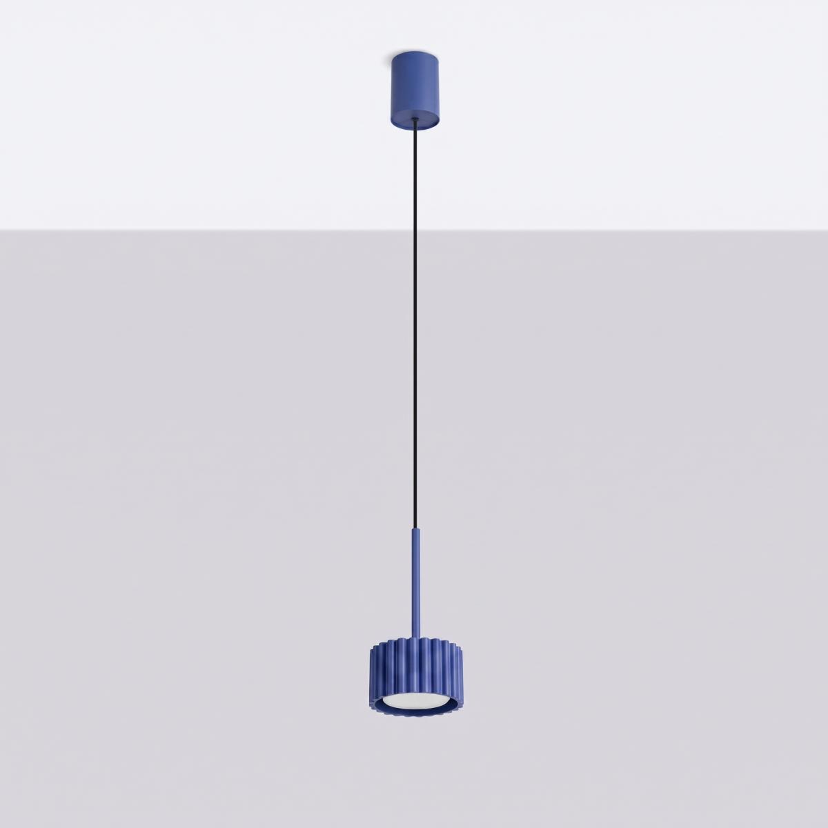 Sollux Lámpara colgante AURA 1 ultramarino Gx53 