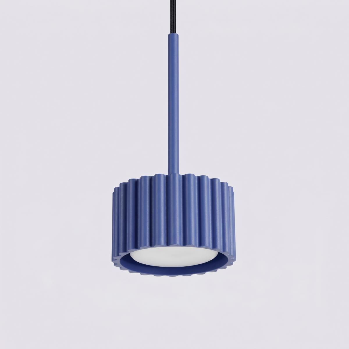 Sollux Lámpara colgante AURA 1 ultramarino Gx53 