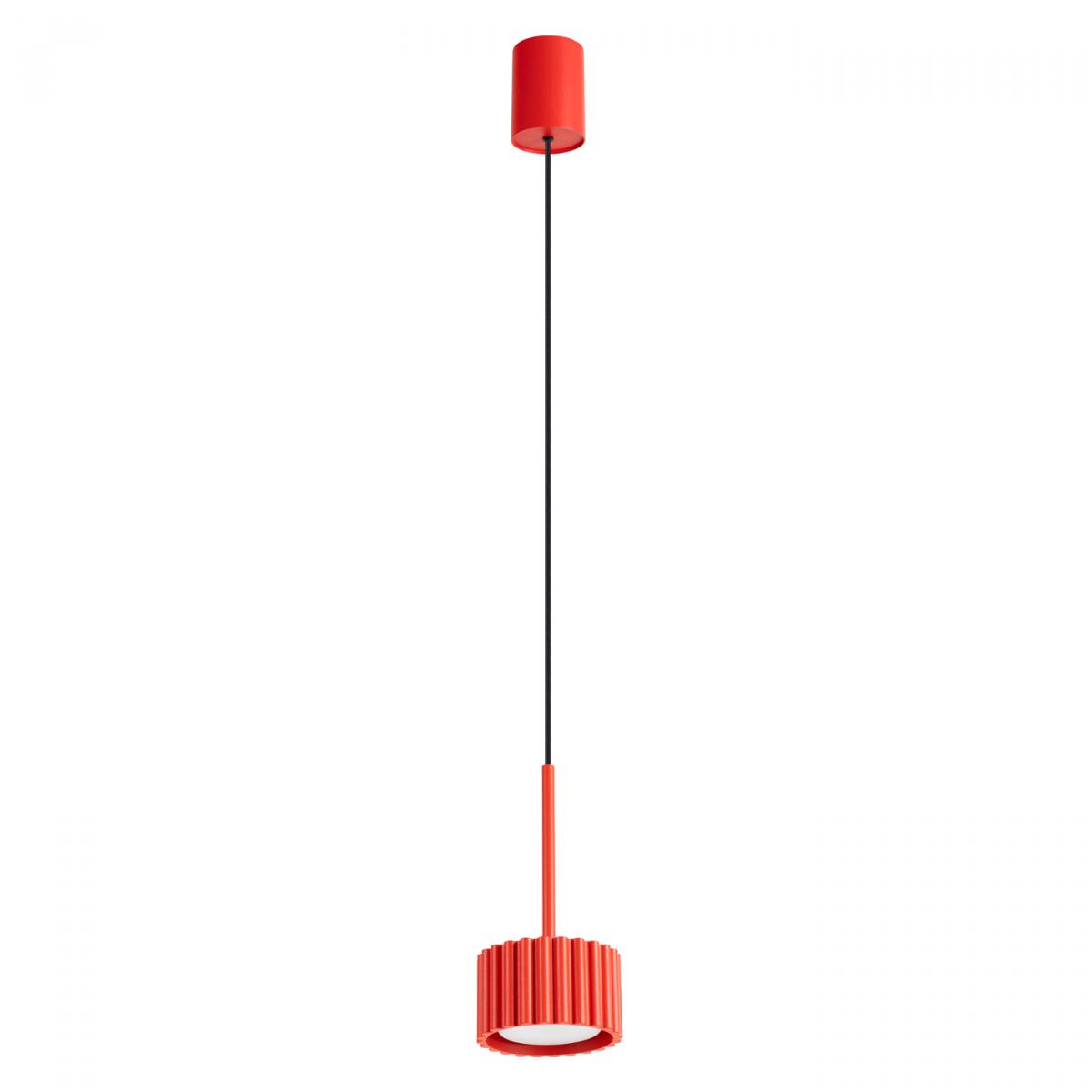 Sollux Lámpara colgante AURA 1 rojo Gx53 