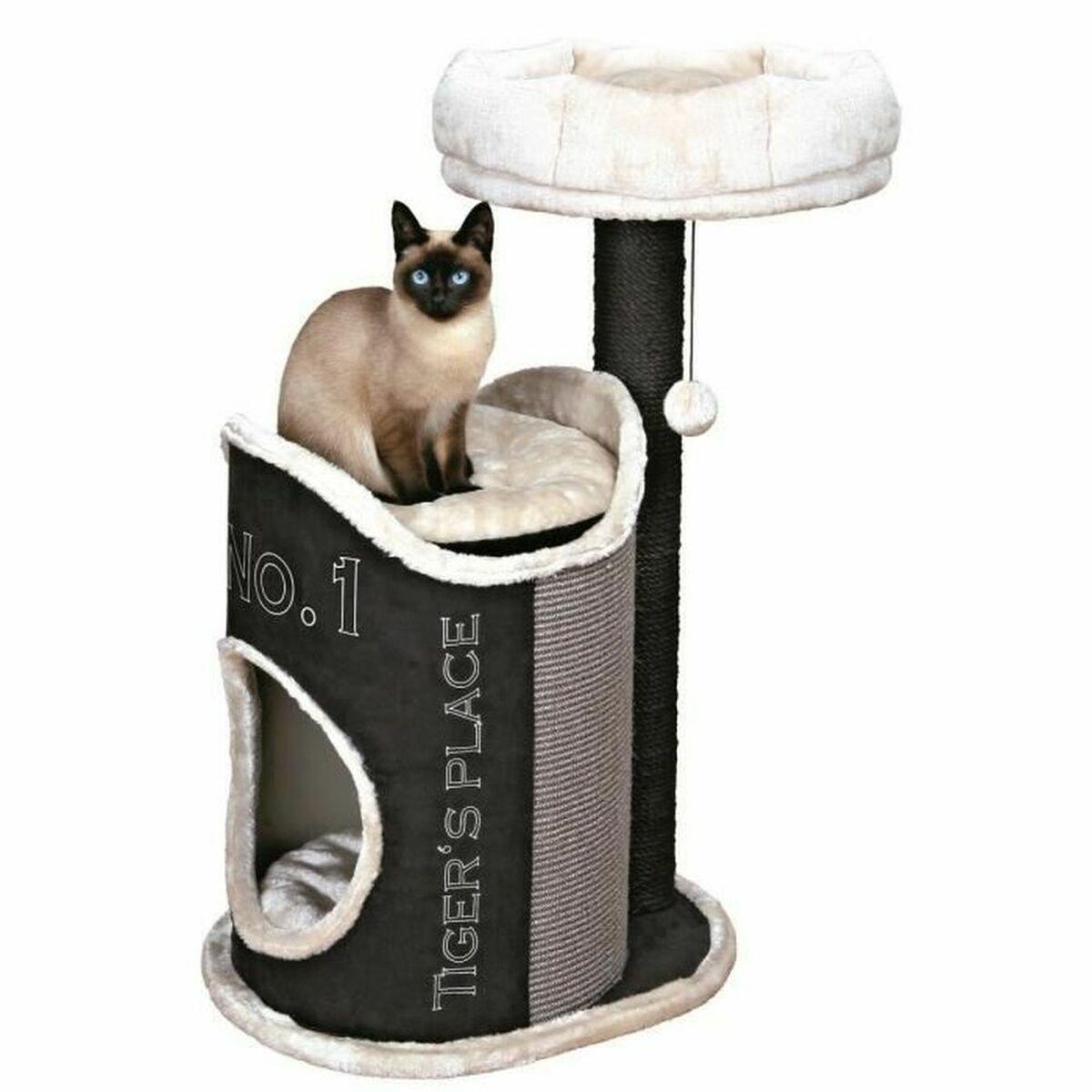 Rascador para Gatos Trixie Susana 90 cm Negro/Gris