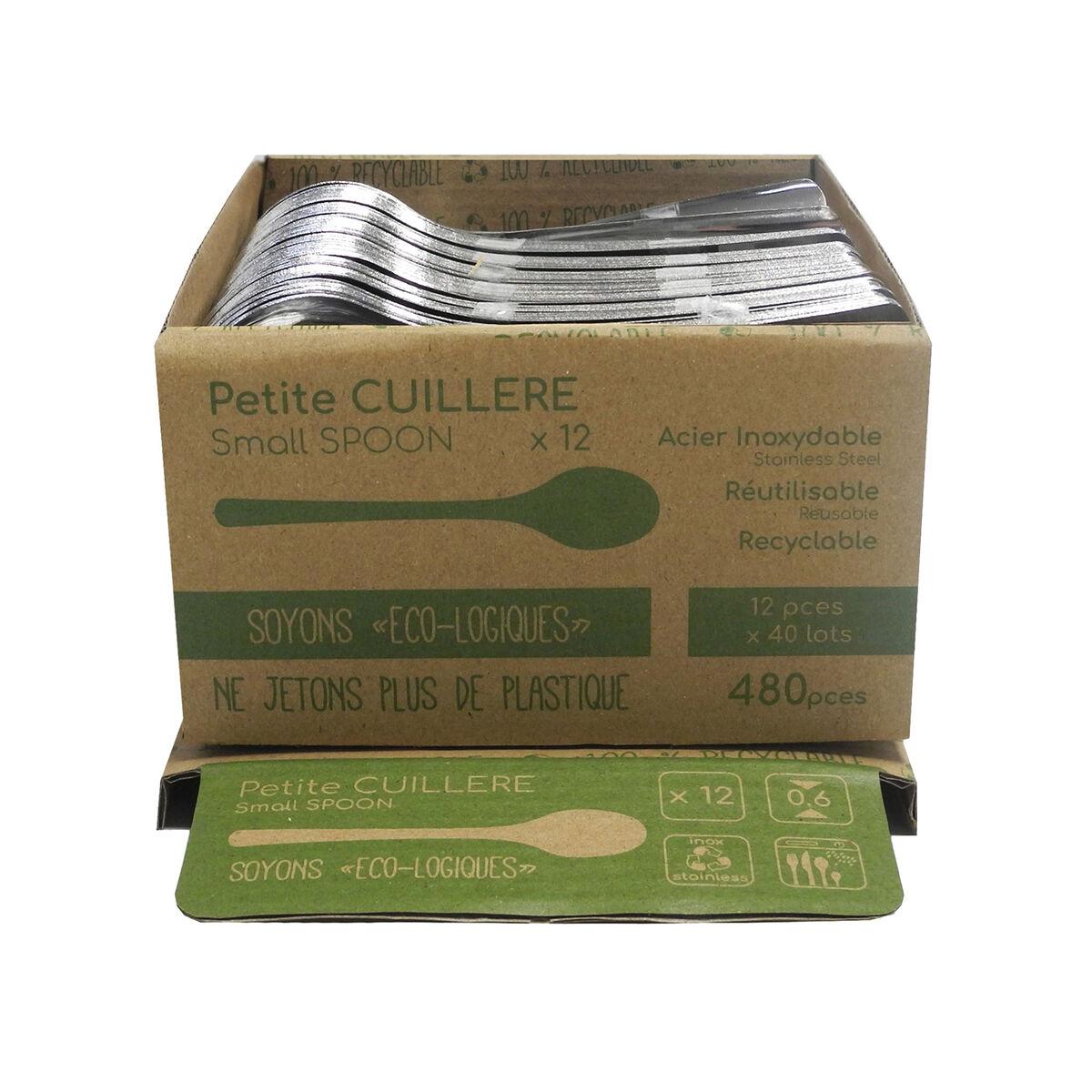 Set de cucharas de postre Amefa Ecologic Slim Acero Metal Postre (12 Unidades)
