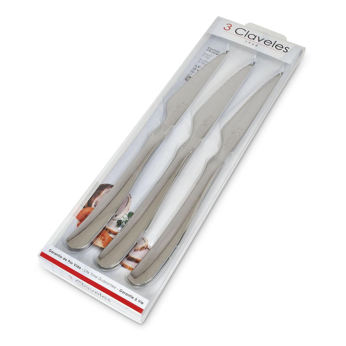 Cuchillo para Carne 3 Claveles Acero Inoxidable