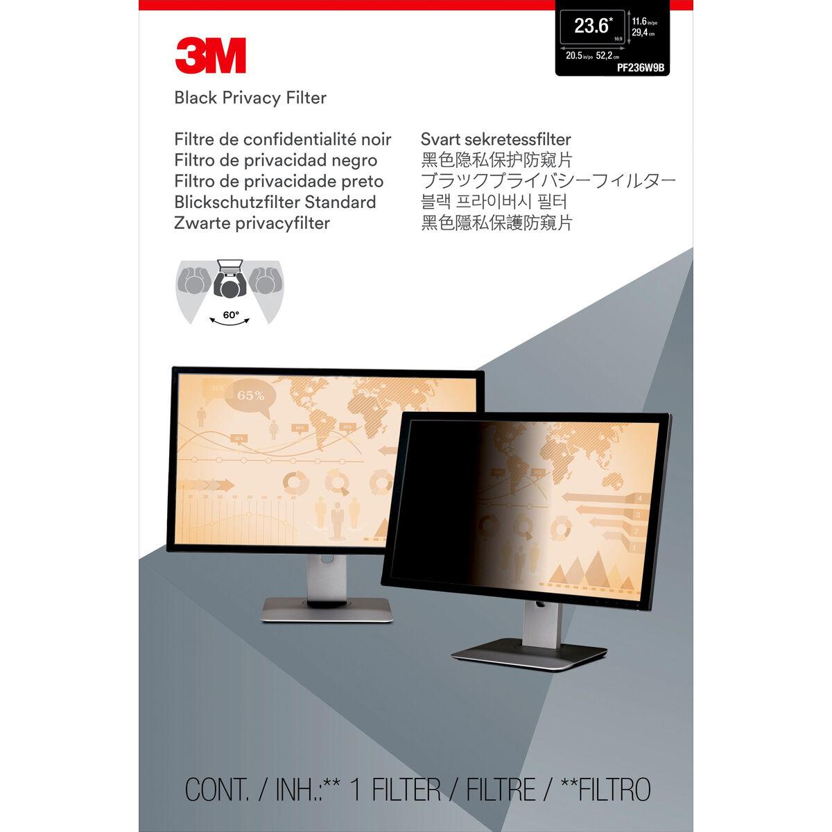 Filtro de Privacidad para Monitor 3M PF236W9B 23,6