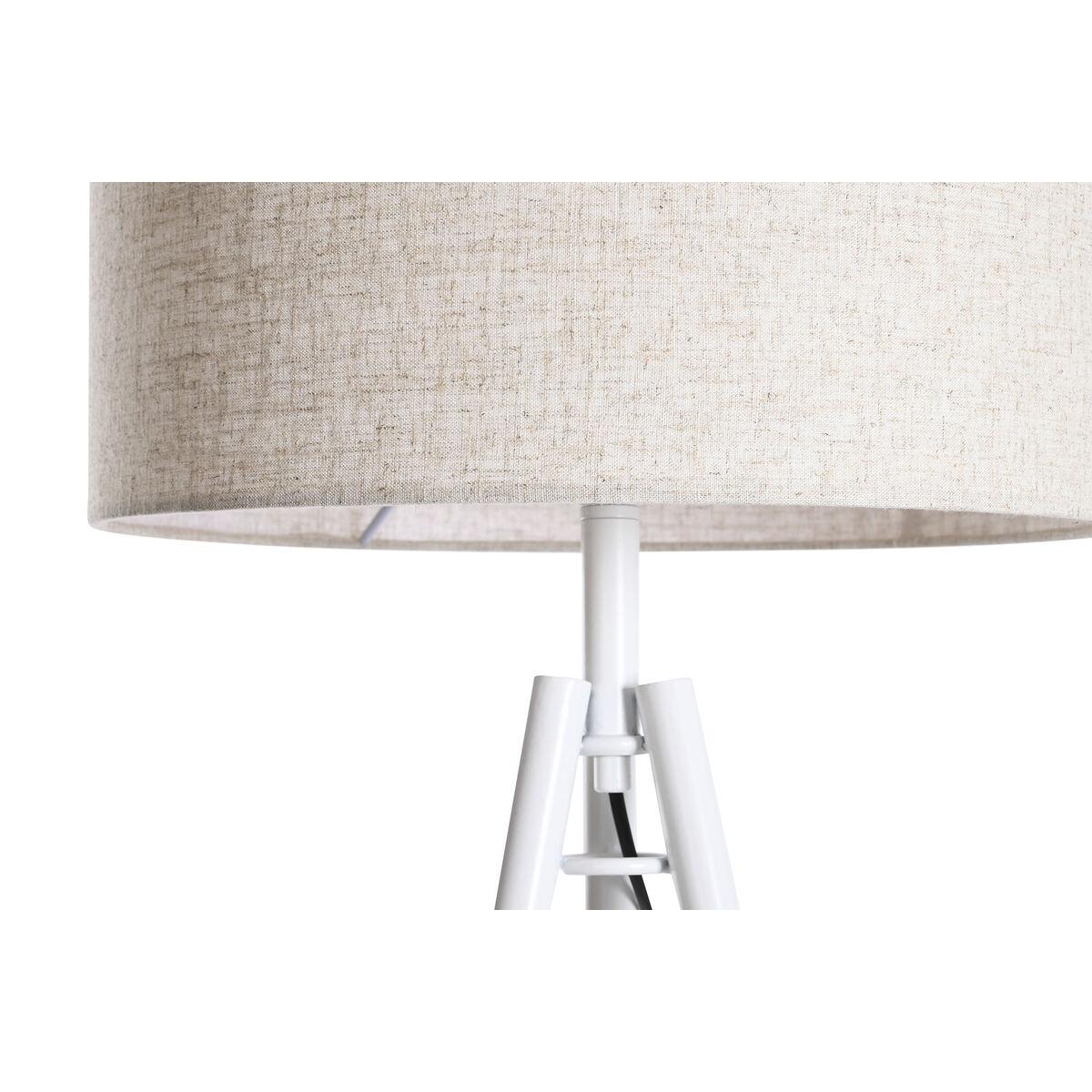 Lámpara de Pie DKD Home Decor 52 x 52 x 168 cm Beige Metal Blanco 220 V 50 W