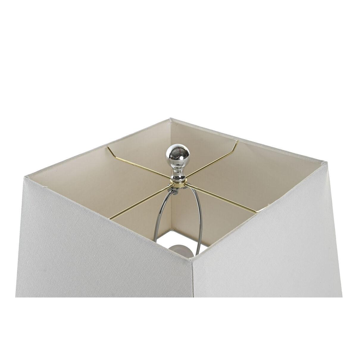 Lámpara de mesa DKD Home Decor Cristal Gris Blanco 220 V 36 x 36 x 70 cm 60 W