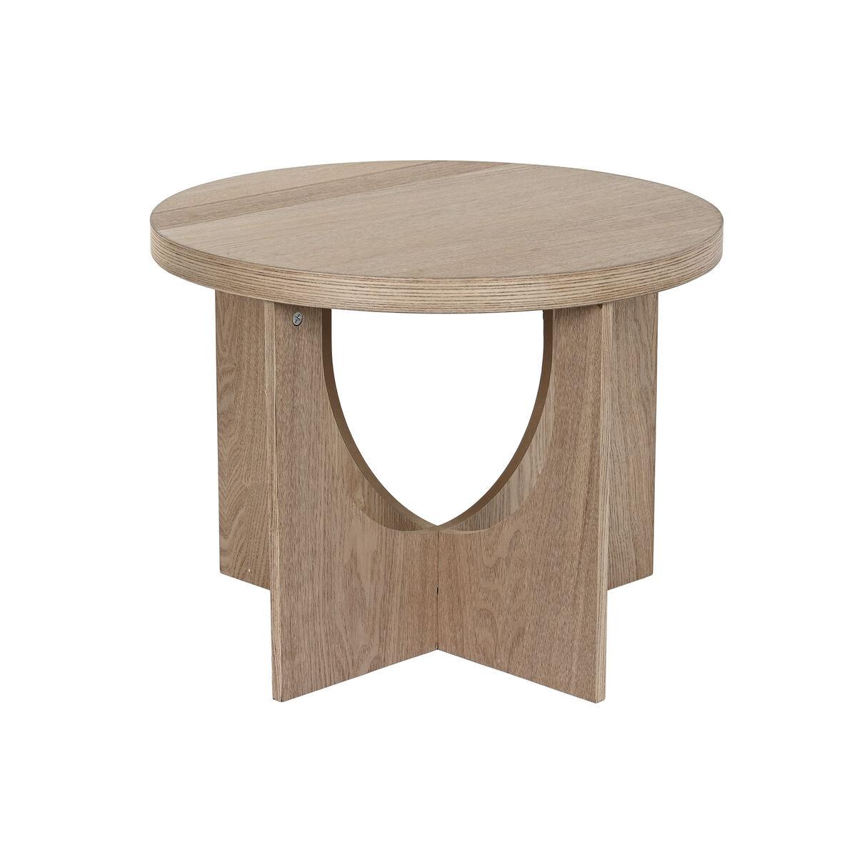 Mesa auxiliar DKD Home Decor 50 x 50 x 38 cm Natural Pino