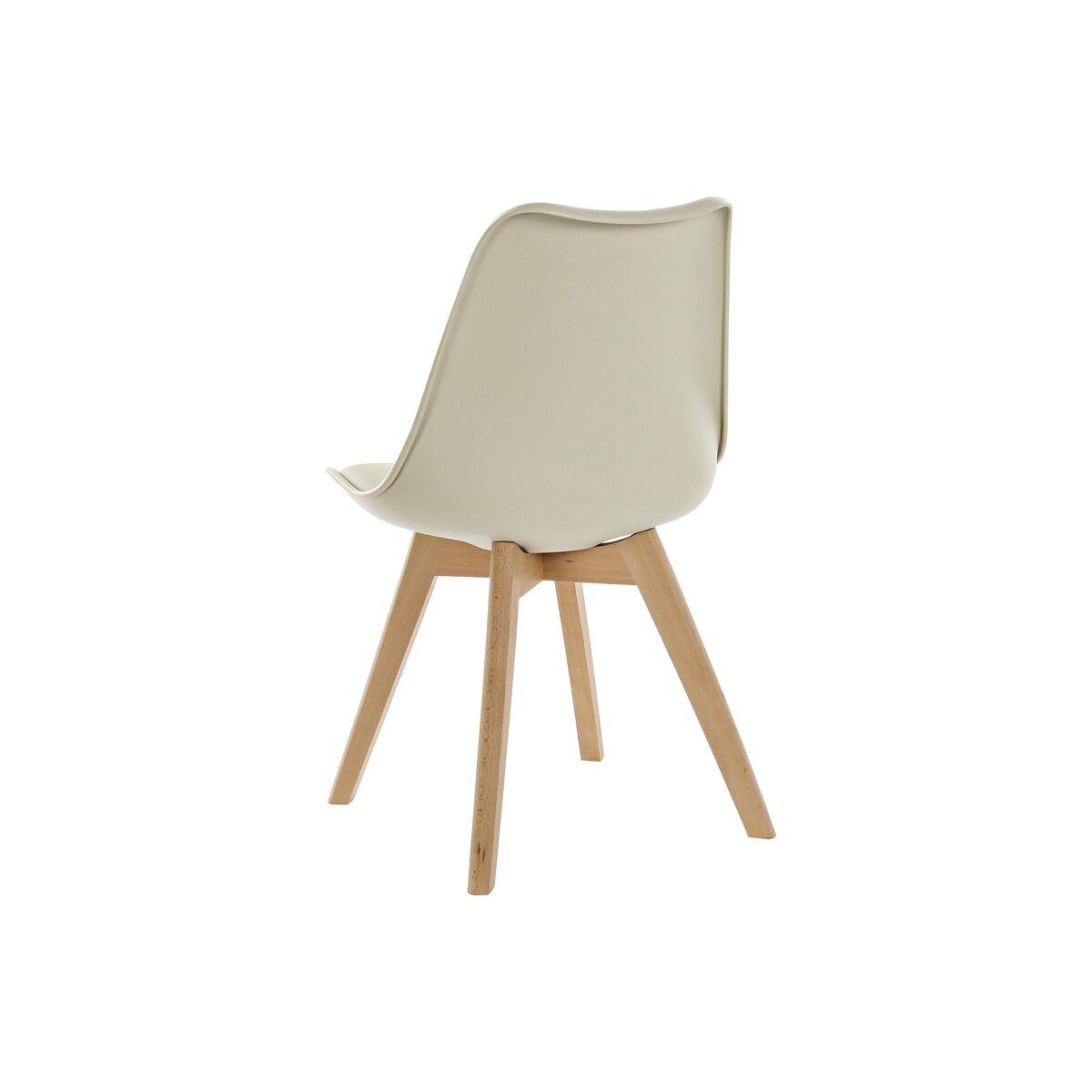 Silla DKD Home Decor 48 x 54 x 82 cm Beige Polipropileno Haya