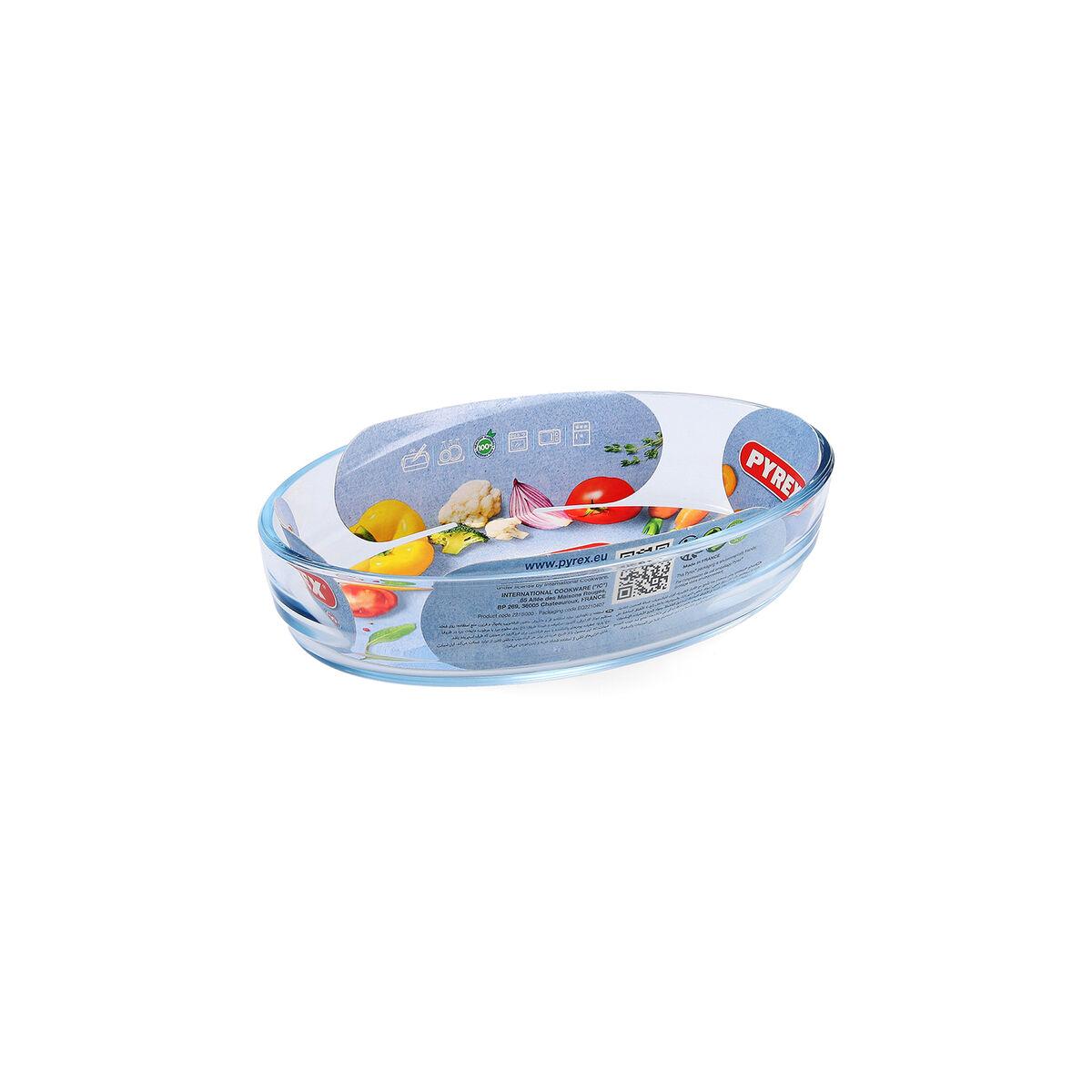 Fuente para Horno Pyrex Classic Vidrio Transparente Vidrio Ovalada 21 x 13 x 5 cm (10 Unidades)