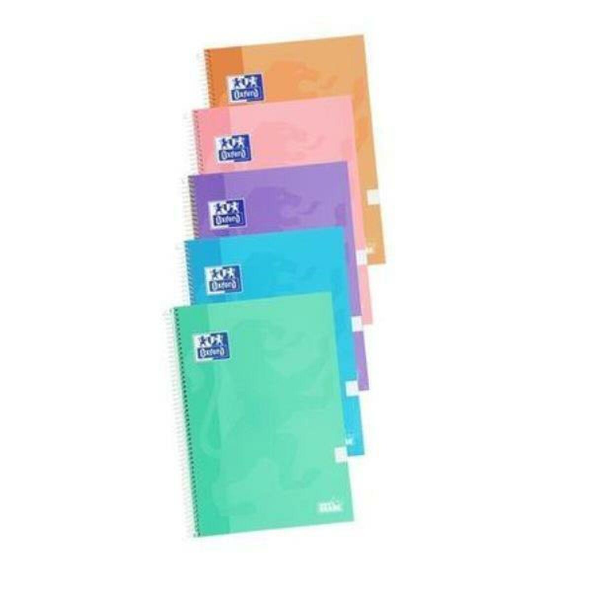 Set de Cuadernos Oxford Write&Erase Multicolor Din A4 80 Hojas 21,5 x 31,5 cm 5 Piezas