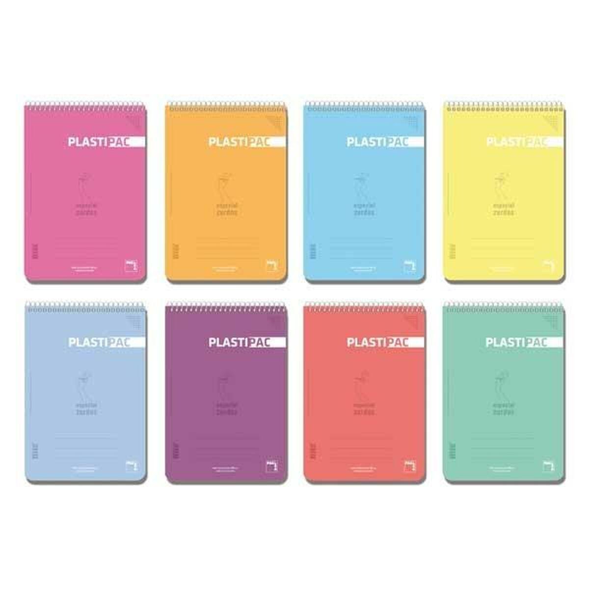 Set de Cuadernos Pacsa Plastipac Multicolor Din A4 80 Hojas 21,5 x 31,5 cm 5 Piezas